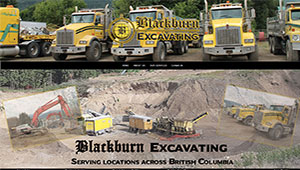 Blackburn Excavating in Salmon Arm, BC.