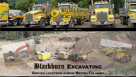 Blackburn Excavating based in Salmon Arm, BC.