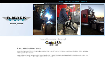 RMack Welding located near Bowden, Alberta, offers a wide variety of welding services, serving the trucking, oil field, agricultural and heavy construction industries.